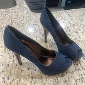 Denim Nine West pumps
